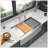 30 Farmhouse Sink Workstation - 30 Inch Kitchen Sink Stainless Steel 16 Gauge Apron Front Kitchen Sink