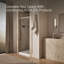 Porte de douche pivotante H 76 po avec verre épais 5/16 po-115312546