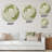 White Green Rose Eclipse - Botanical Round Wall Decor, Floral Garden Living Room Wall Art-405241440