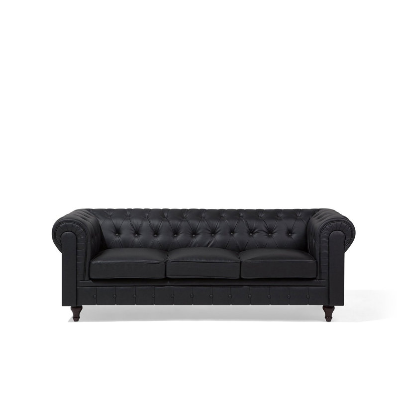 Mizelle Faux Leather Sofa