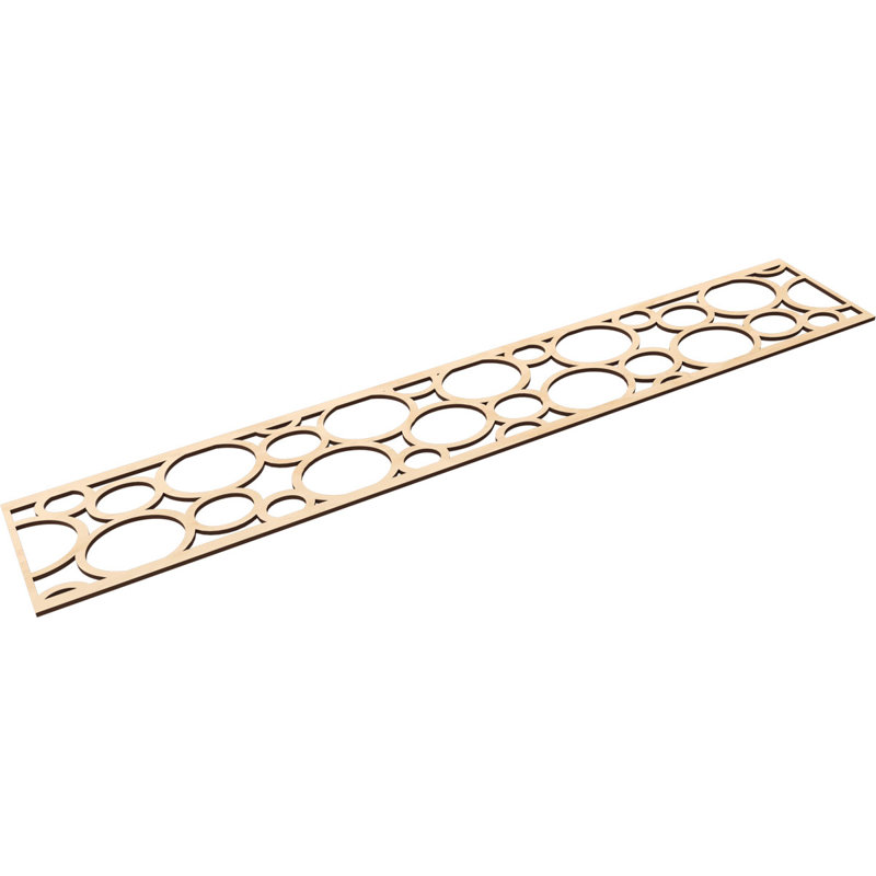 Moulure de chantournage, Bouleau, H 8 po x l 46,625 po x P 0,375 po