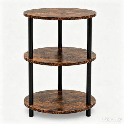 3-Tier Round Storage Rack