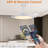 42-Inch Retractable Ceiling Fan With Light, Full-Spectrum Dimmable LED, Remote & App Control, Modern Style-577032490