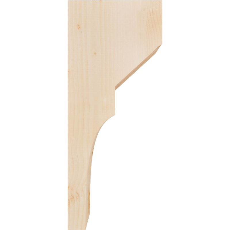 L 5 1/2 po x P 12 po x H 28 po, corbeau lisse Monterey, H 28 po x l 5,5 po x P 12 po, Sapin de Douglas, Lisse