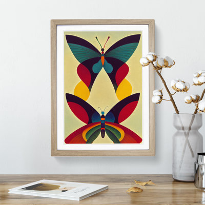 Butterflies in Abstract No.1 - Wall Art