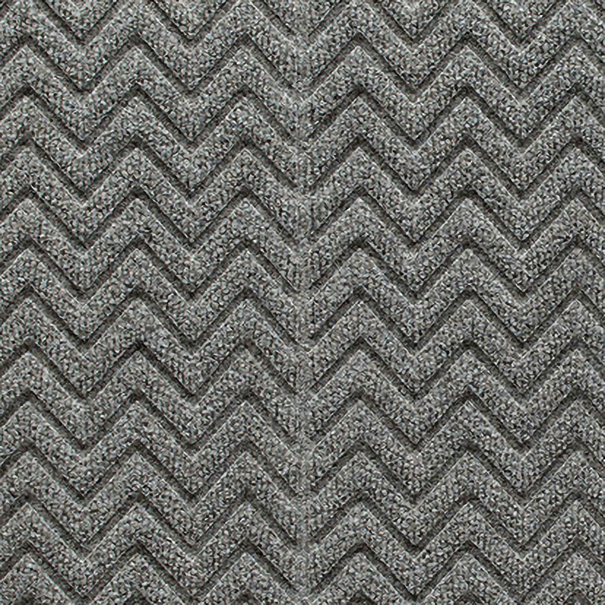 WaterHog Chevron Indoor Outdoor Door Mat, Medium Gray, Rectangle 2' x 3'