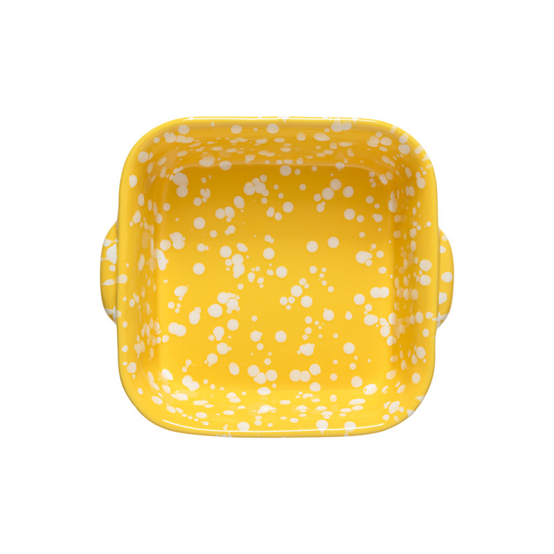 Rafaela Square Baker, Chamomile/White, 10.5" x 9.38"