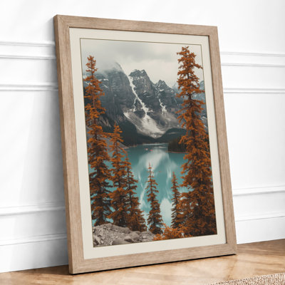 Alpine Lake At Dusk Scandinavian - Print