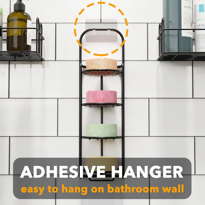 Porte-shampooing à 4 niveaux pour douche, savon autodrainant
