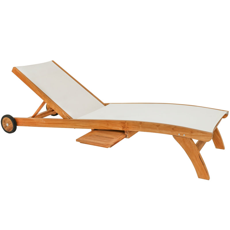 Chaise longue inclinable en teck Annabel Annabel