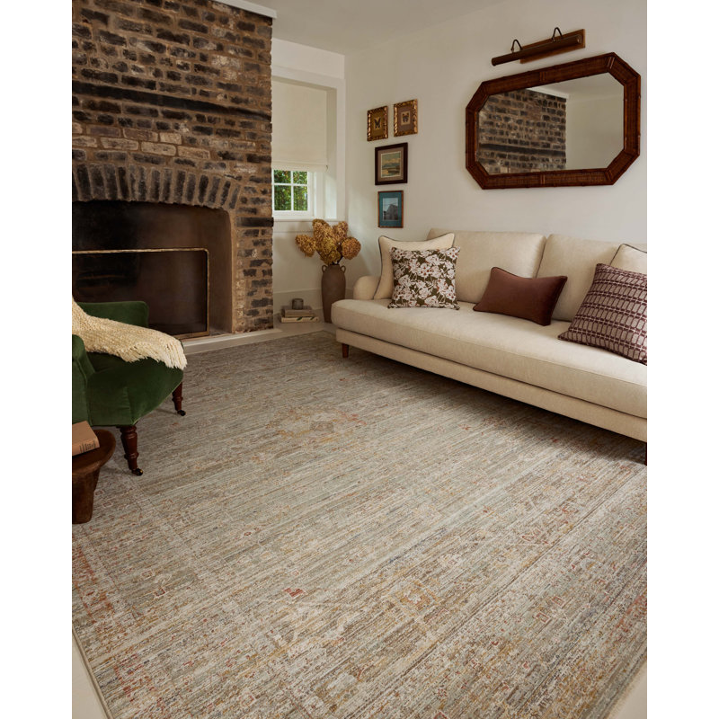 Tapis spa / lever de soleil Chris Loves Julia x Loloi Ida, Rectangle 9 pi 3 po x 13 pi 1 po