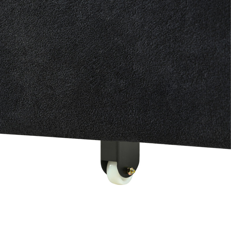 Lit gigogne multifonctionnel avec confort supérieur pour les petits appartements Canapé-lit convertible Tissu en chenille douce et pieds stables