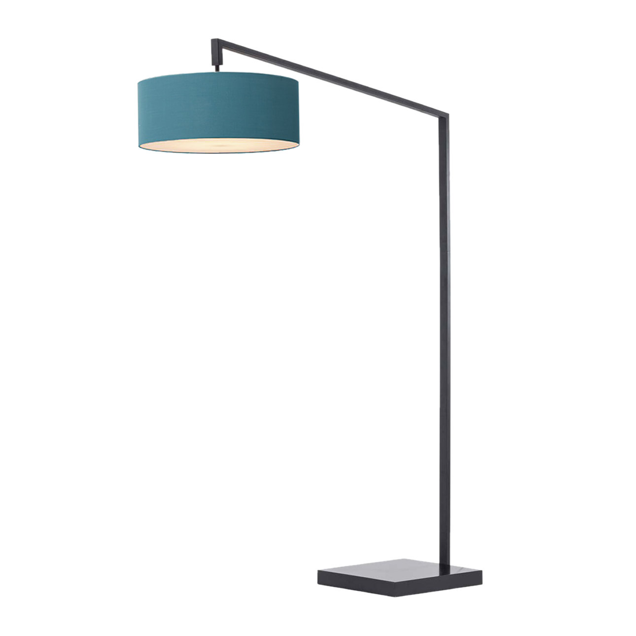 Stretch 87" Linen Chairside Lamp, Turquoise