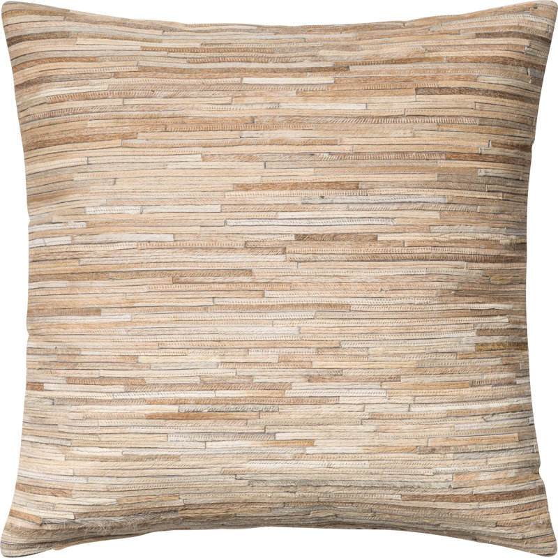 Coussin décoratif patchwork Faherty, Beige