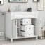 Meuble-lavabo moderne 36 po avec lavabo intégré-548133306