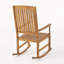 Ensemble de chaises berçantes 2 pièces en bois d'acacia Elanny-703864947