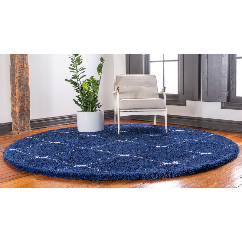 Tapis à poils longs Walsenburg, Rond 8 pi
