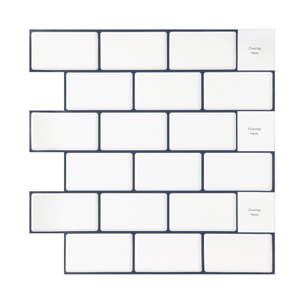 10Pcs Peel and Stick 1.2mm Backsplash Tiles