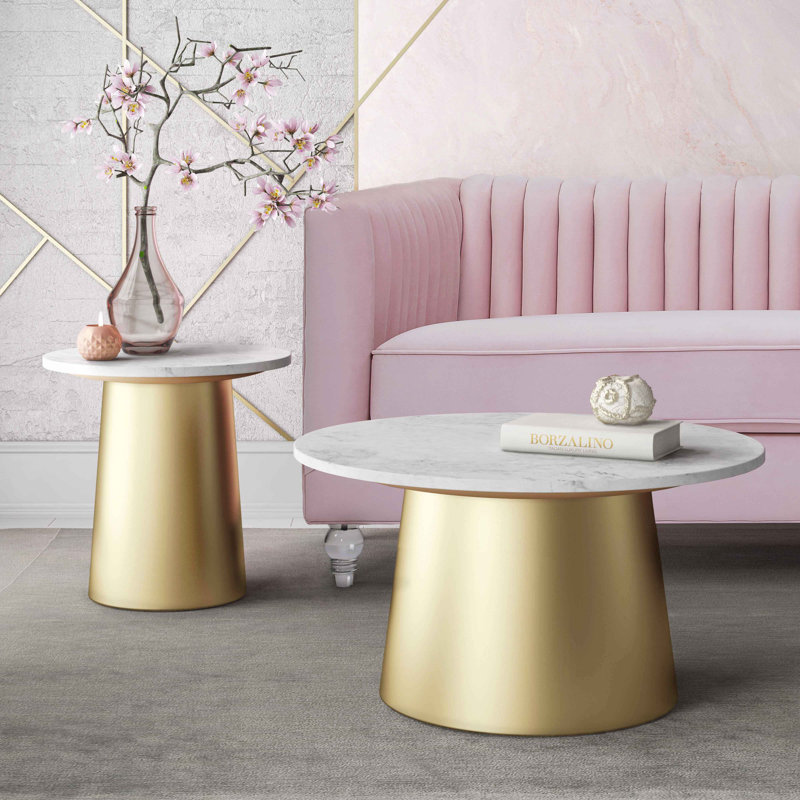 Pedestal End Table