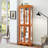 Pantry Display Cabinet With Elegant Design And Abundant Space Lighted Glass Multilayer Customizable Storage