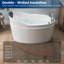 Baignoire de massage autoportante en acrylique 51 po avec siège Bulit