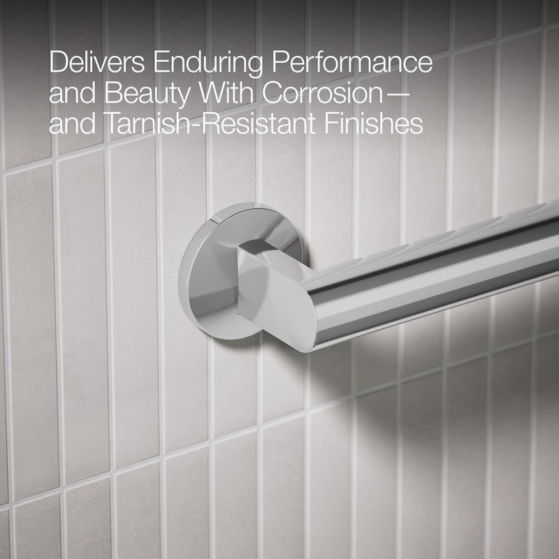 Components™ 18-In Grab Bar, Polished Chrome, 42" W