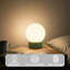 Lampe de table sphérique en verre opale à intensité variable 6,9 po avec base en résine verte et support de lampe E12, certifiée cULus pour les tables de chevet de chambre à coucher, les tables d'appoint de salon, les bureaux à domicile, les entrées, les chambres d'hôtel ou l'éclairage d'ambiance de café-2078206503