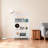 4 Tier White Folding Shelf on Wheels