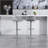 Bar Stools Set Of 2 – Modern PU Leather Counter Height Barstools With Back, Height Adjustable Swivel Kitchen Island Chairs, Armless, Large Base-Gray-1351120786