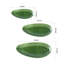 Grands plateaux de service ovales, plateaux de service en porcelaine 16 po / 14 po / 10 po pour la réception, barbecue, plateaux de service empilables, ensemble de 3 (vert)
