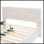 Lit plateforme double tapissier