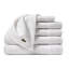 Ensemble de serviettes en coton 6 pièces Lacima Heritage - serviettes de bain de luxe ultra-douces, très absorbantes et à séchage rapide (2 serviettes de bain, 2 serviettes à main, 2 débarbouillettes), blanc-88137840
