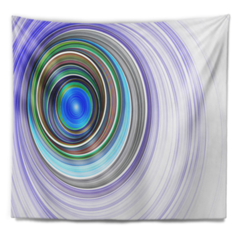 Abstract Polyester Tapestry, 50" H x 60" W