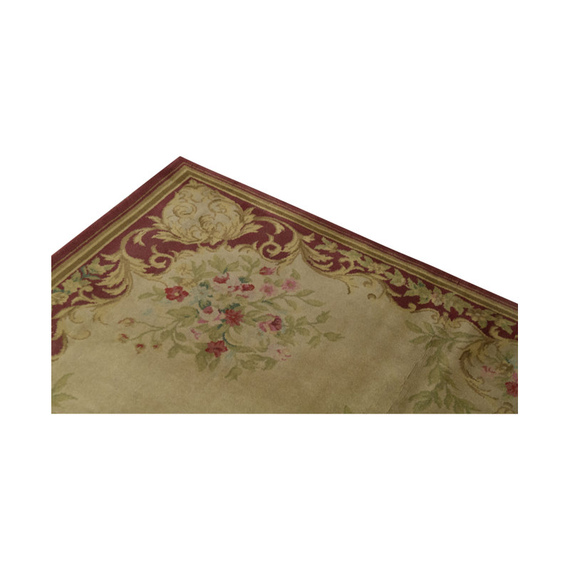 Savonnerie Wool Floral Area Rug