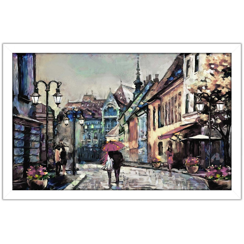 «Spring Romance», reproduction encadrée, H 21,5 po x l 27,5 po x P 0,75 po, Cadre blanc