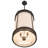 Wyant 6 - Light Timeless Bronze/Creme Carrare Shaded Pendant