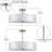 Aherin Fabric Semi Flush Mount-1333757119