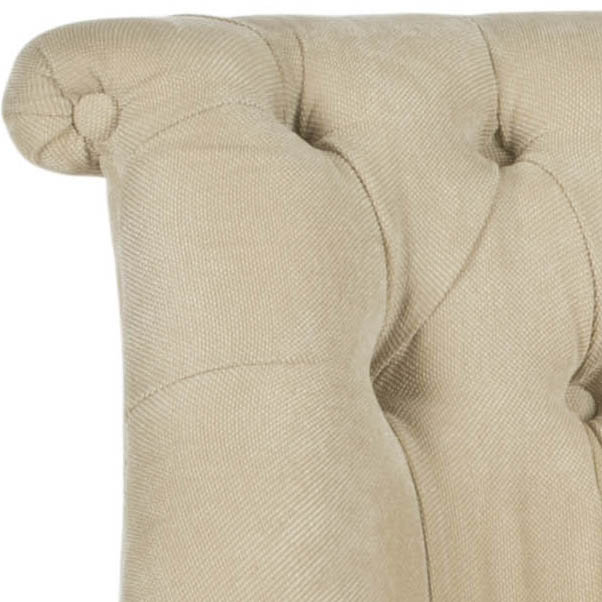 Fauteuil de chambre Aryahna, Crème naturelle