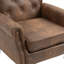 Chaise avec accoudoirs et structure en bois-607832694