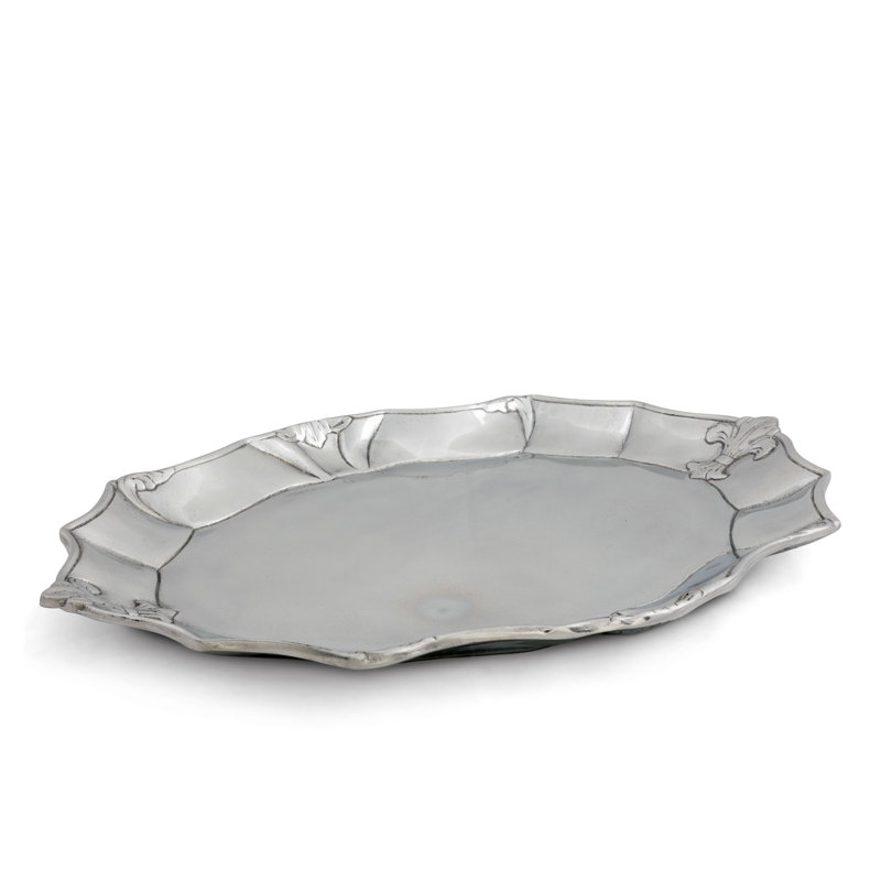 Plateau ovale fleur-de-lis