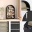 Petite armoire arquée noire Demarko