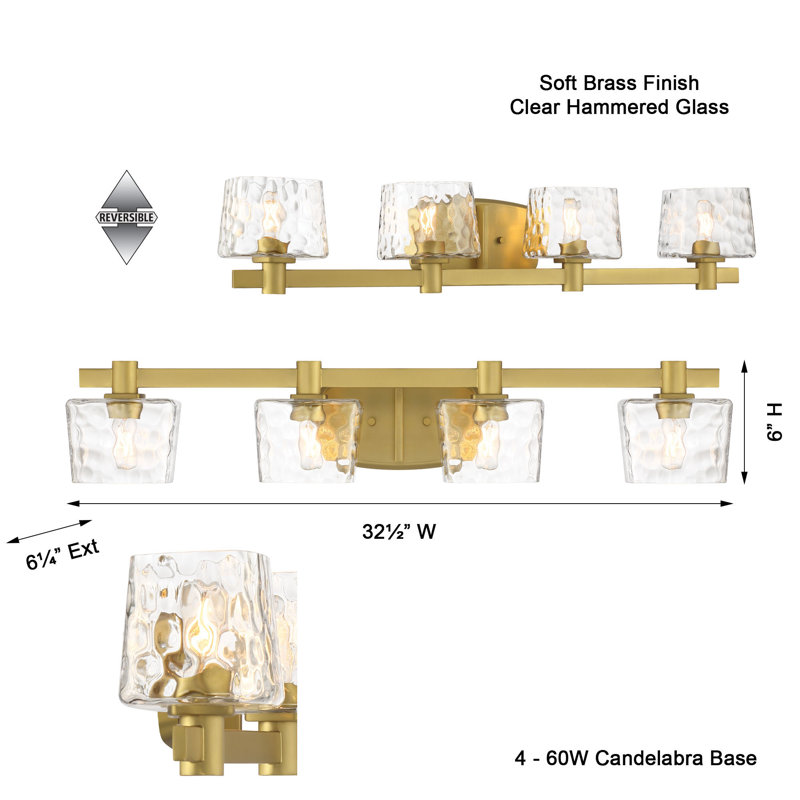 Zionna 4 - Light Dimmable Vanity Light