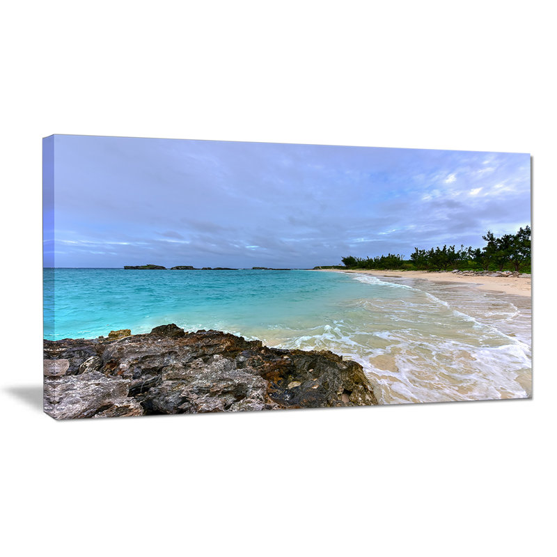Clearwater Beach Bermuda - reproduction de photo sur toile tendue, H 20 po x l 20 po x P 1 po