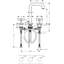 AXOR Citterio Widespread Faucet with Cross Handles-17289162