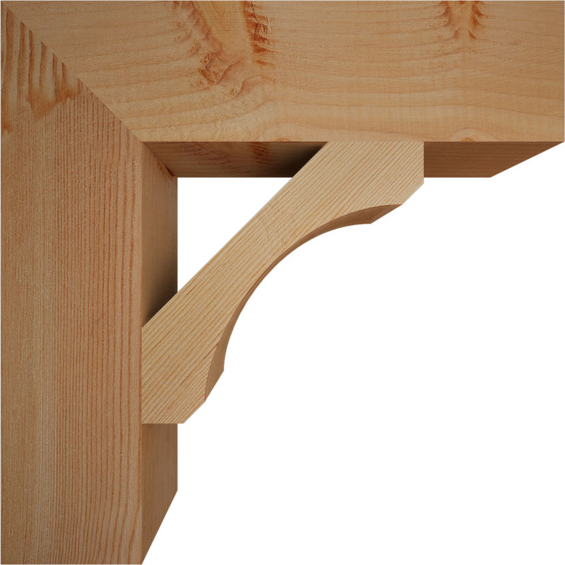 Support en bois rustique Legacy Block, Sapin de Douglas, Lisse, H 16 po x l 3,5 po x P 16 po