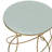 Rex Glass Top End Table-716552196