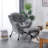 Abramson Lazy Chair, Modern Lounge Accent Chair with Armrests and a Side Pocket-89198917