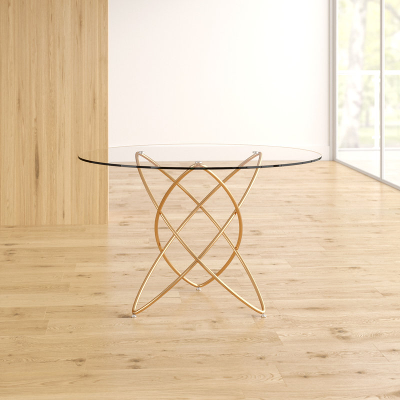 Molekular Dining Table, Gold