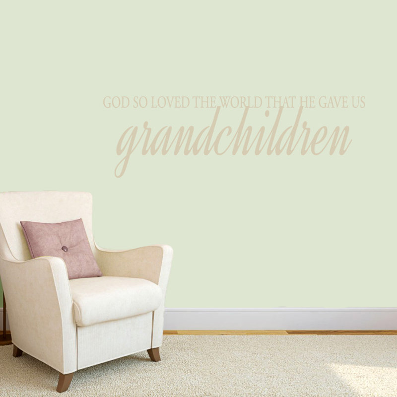 Décalcomanie murale petits-enfants dieu, Beige