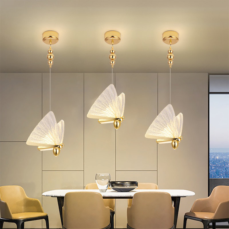 Anahy 1 - Light Led Chandelier Dimmable Acrylic Pendant Light, White
